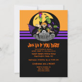 Monster Bash Halloween Party Invitation Kaart (Voorkant)