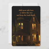 Monster Bash Halloween Party Kaart (Achterkant)