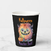 Monster Bash Halloween Party Papieren Bekers (Achterkant)