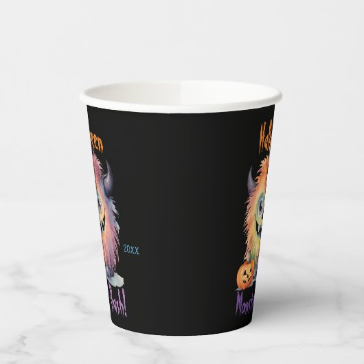 Monster Bash Halloween Party Papieren Bekers (Links)