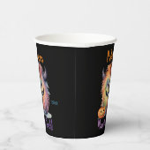 Monster Bash Halloween Party Papieren Bekers (Rechts)