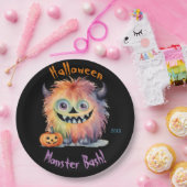 Monster Bash Halloween Party Papieren Bordje (Feest)