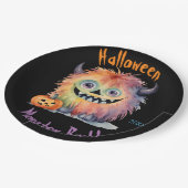 Monster Bash Halloween Party Papieren Bordje (Gekanteld)