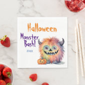 Monster Bash Halloween Party Servet (Insitu)