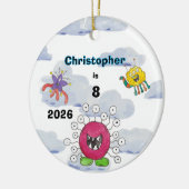 Monster Bash in Clouds Verjaardag Sieraad Ornament (Links)