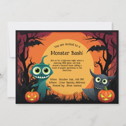 👻 Monster Bash! Kaart (Voorkant)