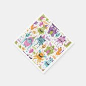 Monster Bash Little Monster Verjaardagsfeest Servet (Hoek)