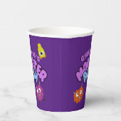 Monster bash party cup Halloween kinder servies Papieren Bekers (Rechts)