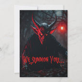 Monster Bash Red Eyed Crawling Devil Halloween Kaart (Voorkant)