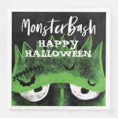 Monster Bash | Spooky Frankenstein Halloween Party Servet (Voorkant)