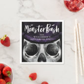 Monster Bash Spooky Skelet Halloween Party Servet (Insitu)