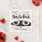 Monster Bash Spooky Wrapped Mummy Halloween Party Servet (Insitu)
