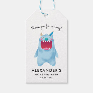 Monster Bash Verjaardagsfeestje Favor Tags Cadeaulabel