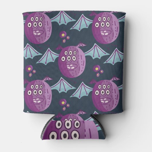 Monster Bats: Schattigee Cartoon  Blikjeskoeler (Voorkant)