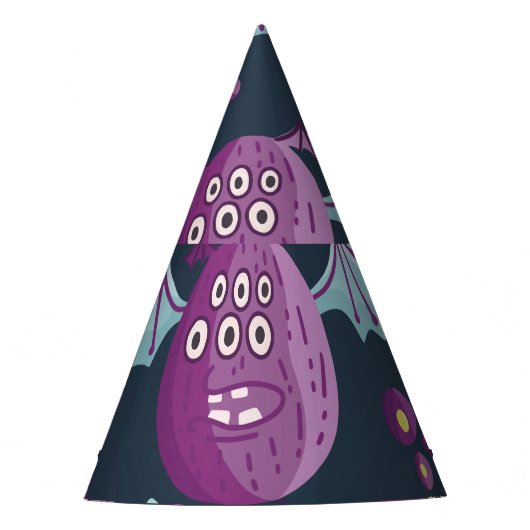 Monster Bats: Schattigee Cartoon  Feesthoedjes (Voorkant)