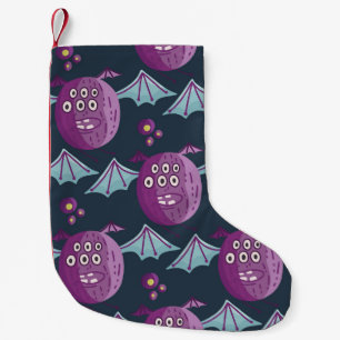 Monster Bats: Schattigee Cartoon  Kleine Kerstsok