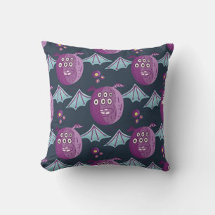 Monster Bats: Schattigee Cartoon  Kussen