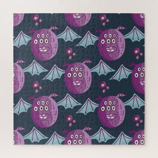 Monster Bats: Schattigee Cartoon  Legpuzzel (Verticaal)