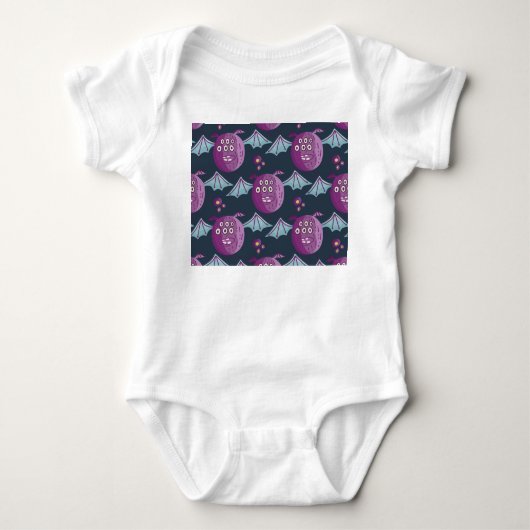 Monster Bats: Schattigee Cartoon Romper (Voorkant)