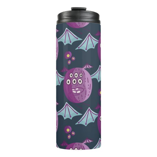 Monster Bats: Schattigee Cartoon  Thermosbeker (Voorkant)