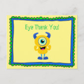 Monster Bedankt Briefkaart (Voorkant)