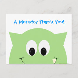 Monster bedankt Briefkaart