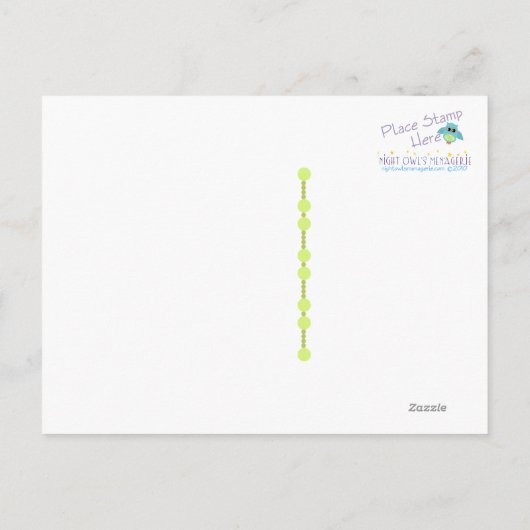 Monster bedankt Briefkaart (Achterkant)