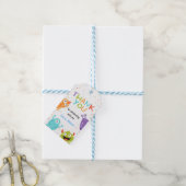 Monster bedankt voor cadeautje label cadeaulabel (Met Touw)