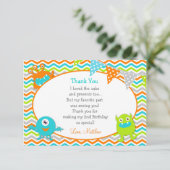 Monster - Bedankt voor je briefkaarten (Staand voorkant)