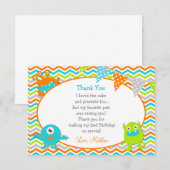 Monster - Bedankt voor je briefkaarten (Voorkant / Achterkant)