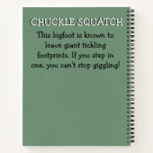 Monster Bedlam...Giechel Squatch Notitieboek (Achterkant)