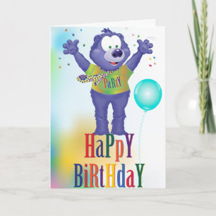 Monster Beer Kinderen Birthday Kaart