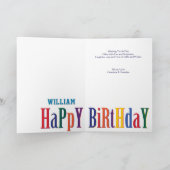 Monster Beer Kinderen Birthday Kaart (Binnen)