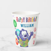 Monster Beer Kinderen Birthday Papieren Bekers (Achterkant)