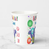 Monster Beer Kinderen Birthday Papieren Bekers (Links)