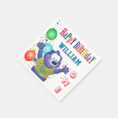 Monster Beer Kinderen Birthday Servet (Hoek)
