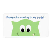 Monster begunstigt Label label (Voorkant)