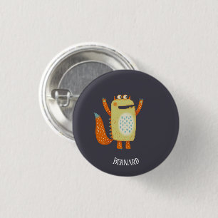 Monster Bernard Custom Name Ronde Button 3,2 Cm