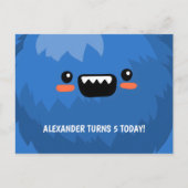 Monster Birthday Bash Briefkaart (Voorkant)