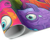 Monster Birthday Cadeaupapier (Rol Hoek)