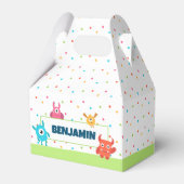 Monster Birthday Party Bedankdoosjes (Voorkant Zijde)