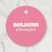 Monster Birthday Party Bedankjes Labels (Achterkant)