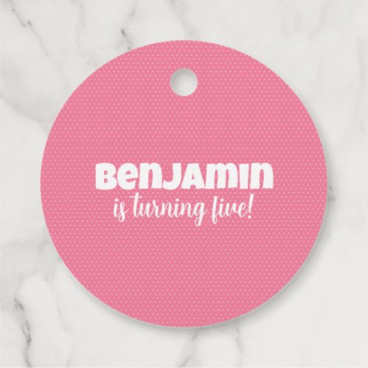 Monster Birthday Party Bedankjes Labels (Achterkant)