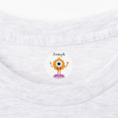 Monster Birthday Party Favor Custom Name Label (Aangebracht)