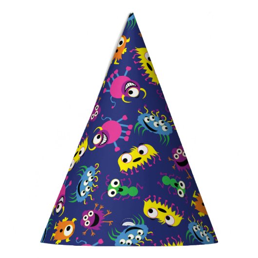 Monster Birthday Party Feesthoedjes (Links)