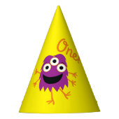 Monster Birthday Party Feesthoedjes (Voorkant)