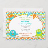 Monster Birthday Party Invitations Kaart (Voorkant)