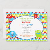 Monster Birthday Party Invitations Kaart (Voorkant)