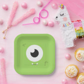Monster Birthday Party Papieren Bordje (Feest)