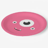 Monster Birthday Party Papieren Bordje (Gekanteld)